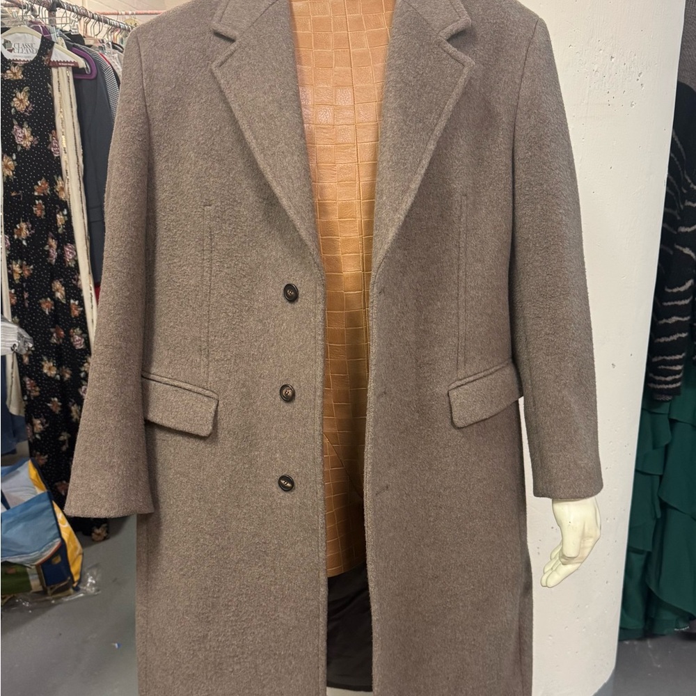 Mens Belier Atelier Cashmere/ Wool Trench Coat Sz L